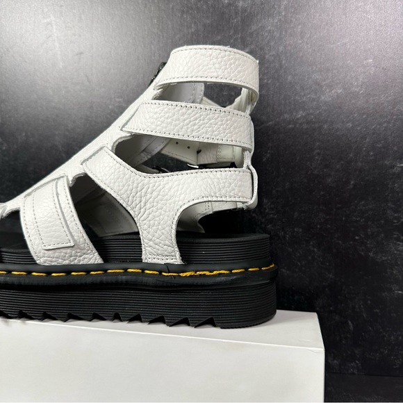 DOC OLSON ZIPPED MILLED NAPPA LEATHER STRAP GLADIATOR SANDALS WOMENS SIZE 8 NEW - Picture 10 of 10